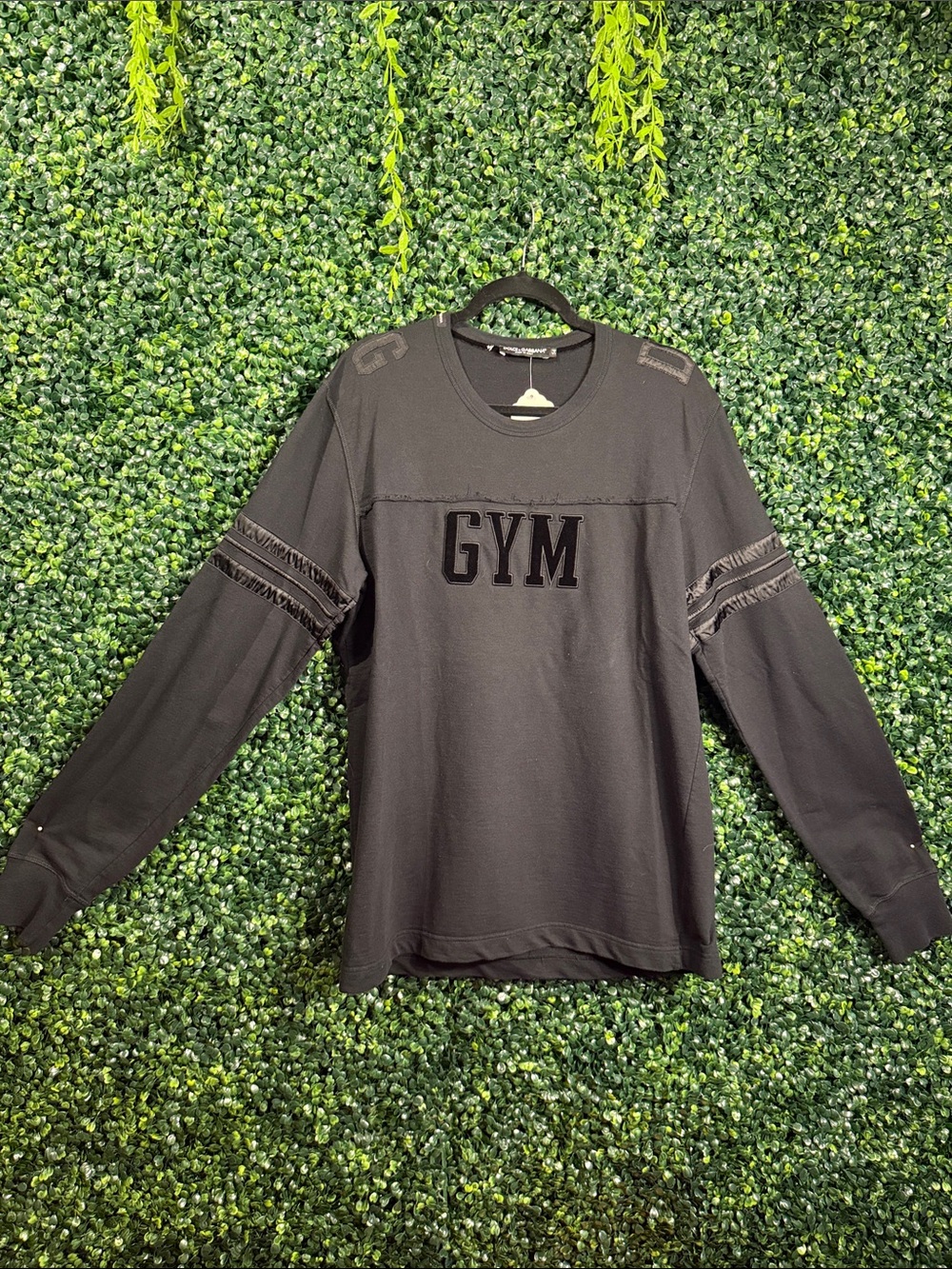 Dolce & Gabbana Black 'GYM' Long-Sleeve Shirt